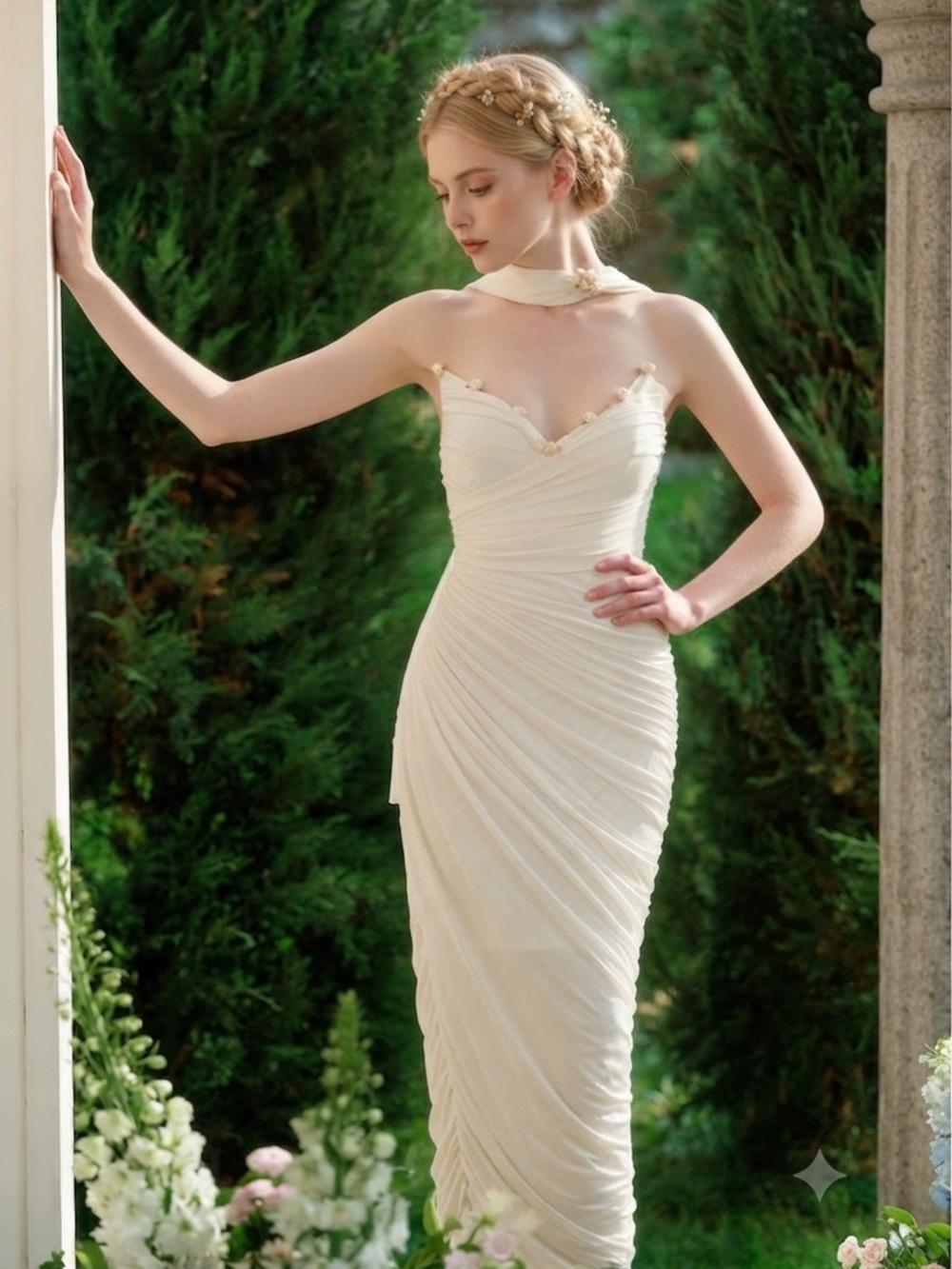 Lacemade Sold Out Lover Of The Isles Ruched Dress Coquette Princess Sz Small
